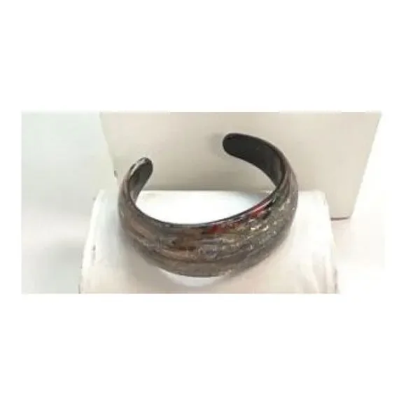 Vintage Venetian Glass Cuff Bracelet By Murano Glass